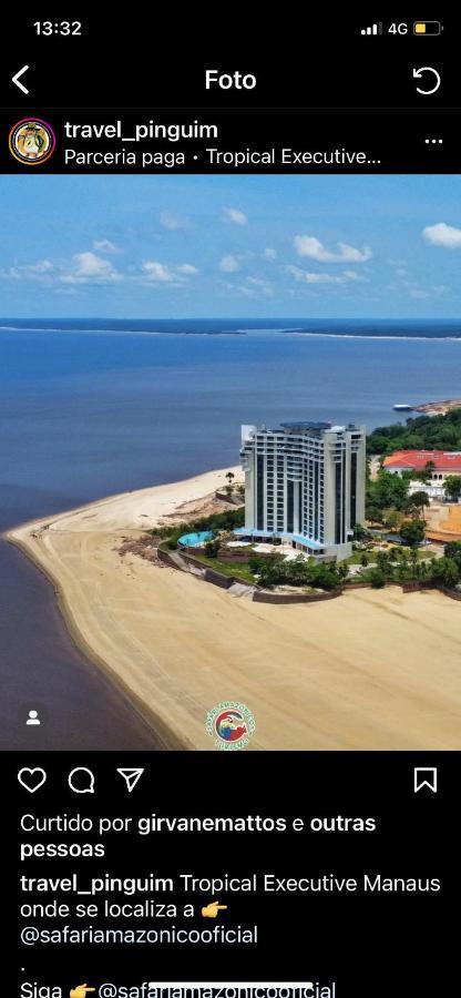 Apartamento No Tropical Executive Hotel Com Varanda, 1 Cama De Casal E 2 Camas De Solteiro Manaus Exterior foto